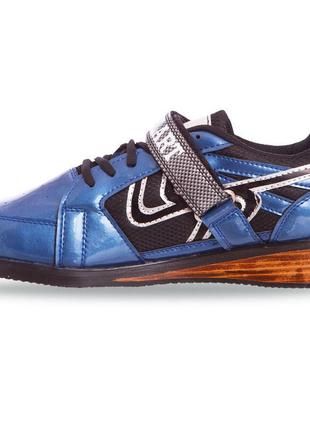Штангетки взуття для важкої атлетики zelart ob-6319-bl розмір 38-45 синій-чорний3 фото