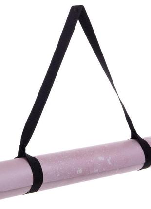 Килимок для йоги замшевий record fi-3391-2 розмір 183x61x0,3см світло-рожевий7 фото