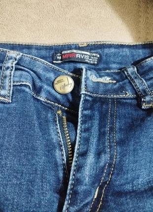 Женские синие джинсы в 26 размере4 фото