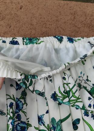 Спідниця юбка великий розмір плісе плиссе плісіровка міді миди5 фото