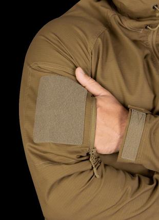 Легкая тактическая куртка camotec stalker 3.0 twill coyote, мужская куртка демисезонная, куртка тактическая4 фото