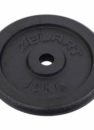 Блини (диски) сталеві d-30мм zelart ta-7785-10 10кг чорний
