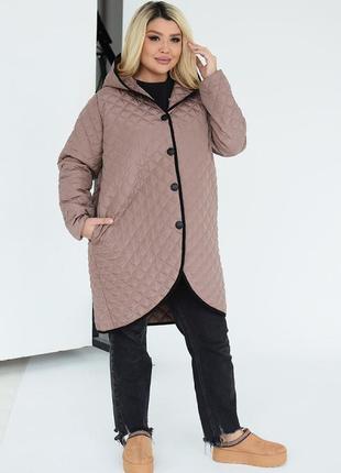 Куртка батал демісезонна стьобана. куртка весна осінь батал.