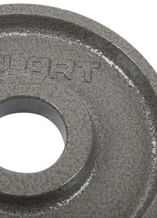 Блини (диски) сталеві d-52мм zelart ta-7792-2_5 2,5 кг сірий4 фото
