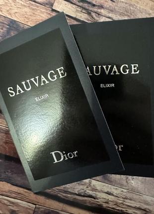 Оригинальный пробник dior sauvage elixir