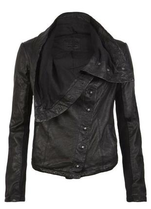 Allsaints kaito leather jacket кожаная куртка авангард1 фото