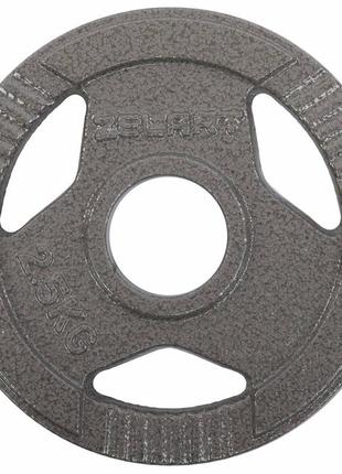 Блини (диски) сталеві з хватом d-52мм zelart ta-7791-2_5 2,5 кг сірий2 фото