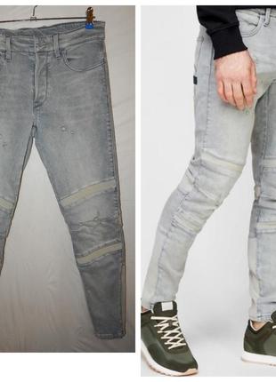 Чоловічі сірі джинси motac 3d slim g star raw3 фото