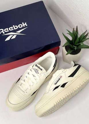 Шкіряні жіночі кросівки reebok club c 37 розмір оригінал1 фото