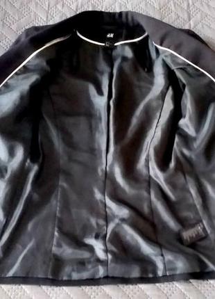 Пиджак приталеный h&m с подплечниками2 фото