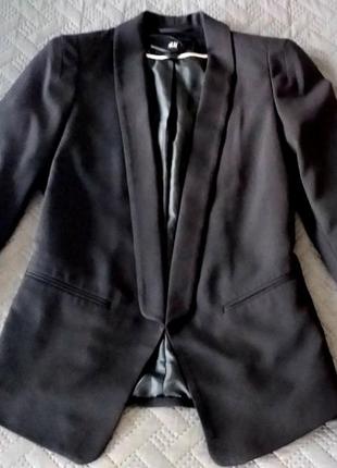 Пиджак приталеный h&m с подплечниками