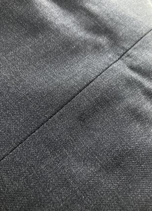 Базовый элегантный темно-серый пиджак из тонкой шерсти и кашемира (размер 40-42)7 фото