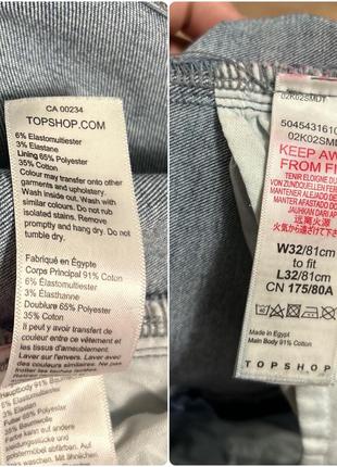 Джинсы skinny от topshop w32/l3210 фото