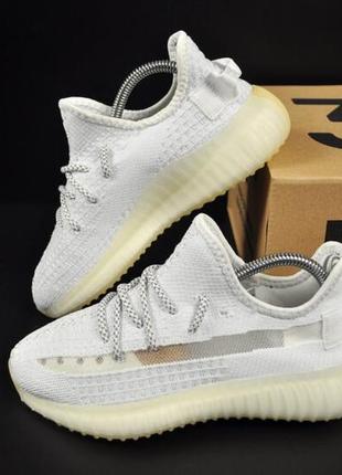 Кросівки унісекс підліткові, жіночі adidas yeezy boost 350 v2 арт 21284