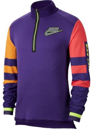 Футболка для бігу з довгим рукавом mens nike wild run midlaye...