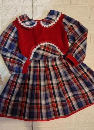 Лот нарядных платьев для девочки 3-5 лет+ колготки5 фото