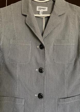 Пиджак в полоску на лито (размер 40-42 )3 фото