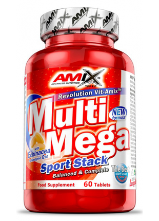 Витамины и минералы amix multi mega stack 60 таб