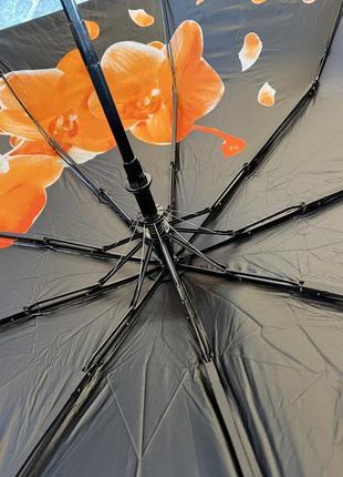 Двустороння парасолька в синіму кольорі3 фото