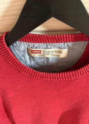 Стильна кофта levi’s оригінал червона2 фото