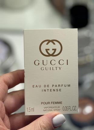 Gucci guilty eau de parfum intense pour femme 1,5ml