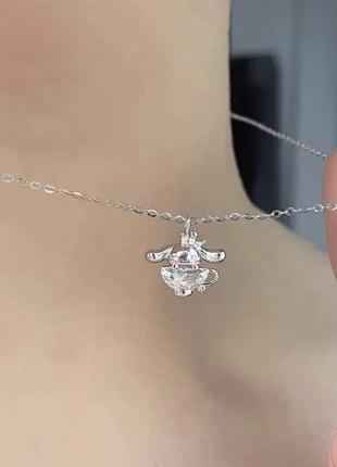 Мила підвіска ланцюжок з кулоном аніме sanrio зайчик cinnamoroll