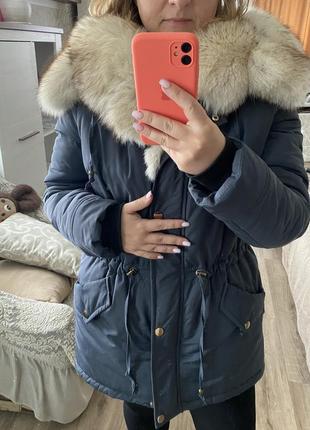 Парка с мехом песец