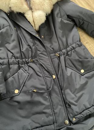 Парка с мехом песец