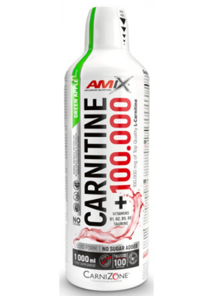 Жироспалювач amix carnitine 100.000 mg carnizone 1000 мл зелене яблуко