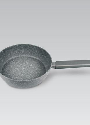 Сковорода висока універсальна з антипригарним покриттям granite maestro mr-1201-20 (ø 20 см)3 фото