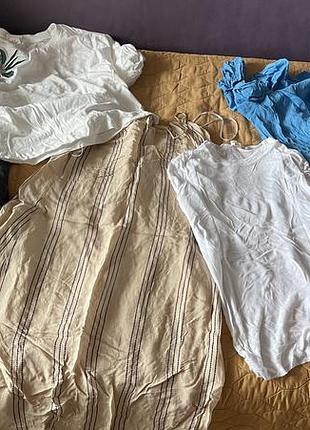 Лот платьевая футболка h&m