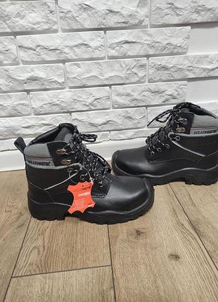 Wearmaster waterproof робочі шкіряні захисні черевики 38 р 24,5 см жіночі водонепроникні