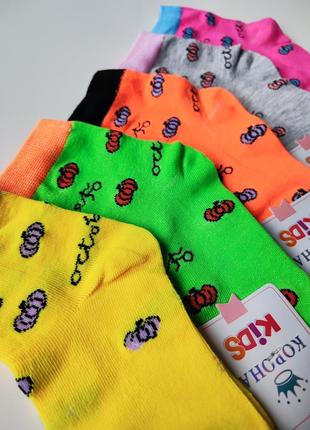 Яркие носки с тыквиками на 1-10роков4 фото