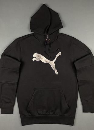 Худі puma logo graphic hoodie fleece