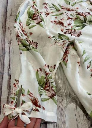 Летняя блуза в цветочный принт amaryllis6 фото