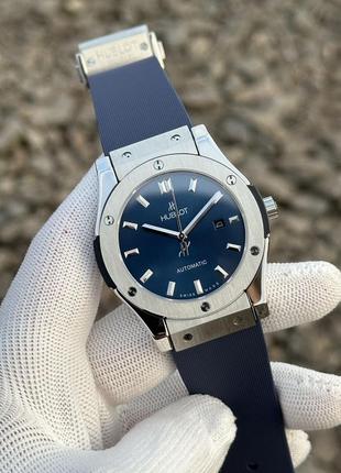 Швейцарские часы hublot classic fusion blue. премиум качество2 фото