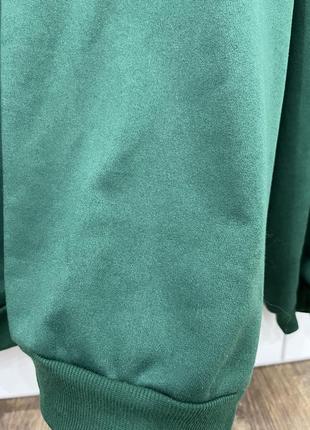 Кофта свитшот зеленый женский с надписью оверсайз свободный крой shein4 фото