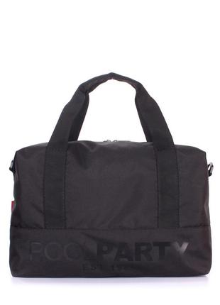 Повседневная текстильная сумка poolparty swag черная1 фото