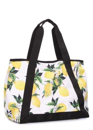 Літня сумка poolparty laguna з лимонами4 фото