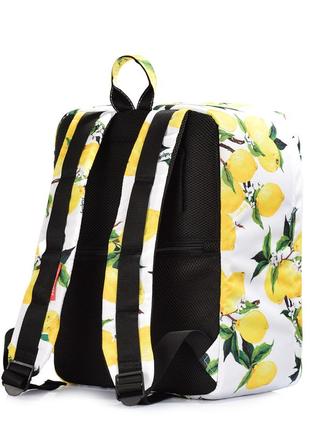 Рюкзак для ручной клади poolparty airport 40x30x20см wizz air / мау с лимонами3 фото