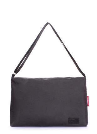 Повседневная текстильная сумка poolparty agent черная1 фото
