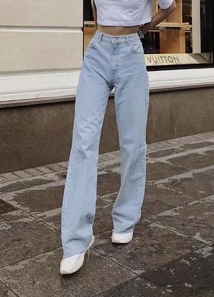 Нові джинси zara, голубі, широкі, висока посадка,  36, київ