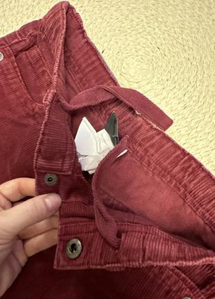 Mayoral вельветовые штанишки сзади карманы, застежка на кнопку и регулируется по талии шнурком6 фото