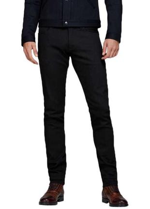 Качественные плотные джинсы jack &amp; jones rdd japanese premium selvedge black denim1 фото