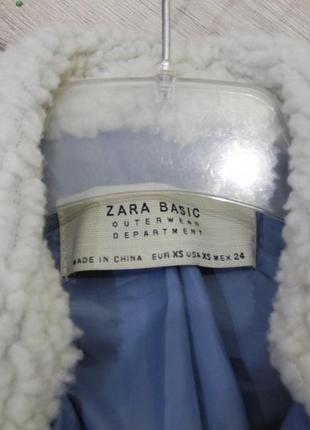 Базовая голубая косуха из эко кожи от zara5 фото