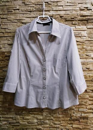 Женская рубашка, блуза из стрейчевого коттона next6 фото