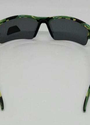 Очки в стиле ray ban мужские солнцезащитные спортивные тактические черные поляризированые оправа камуфляж6 фото