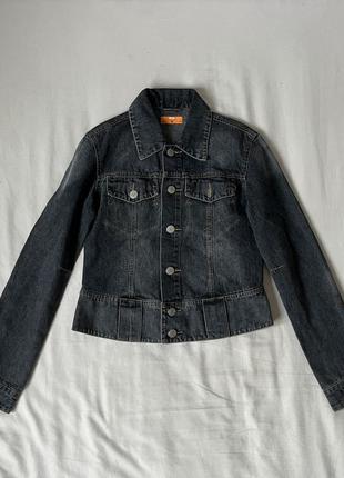Куртка джинсовая джинсовая винтаж ретро y2k гранж1 фото