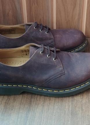 Туфли dr. martens 1461 crazy horse оксфорды 45 размера3 фото