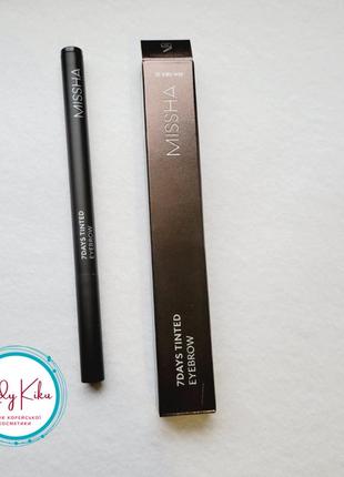 ​​​​​​​гелевий тінт-маркер для брів з ефектом татуажу  missha 7days tinted eyebrow sepia brown, 8мл